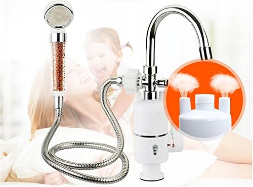 Instant Hot Water Faucet Shower Kitchen Fast Heating Electric Water Heater Instantaneous Portable Heater , 39CM-7W