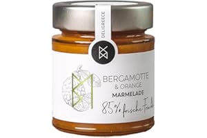 ‎DELIGREECE DELIGREECE - Bergamot jam 85% | Fruity jam made from 85% fresh bergamots from Greece. Jam without artificial additives, perfect as a spread and for desserts | 180 g