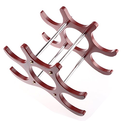 Weinregal Holz Weinregal für 6 Flaschen faltbar Halterung Creative rot Wein Regalen - 5