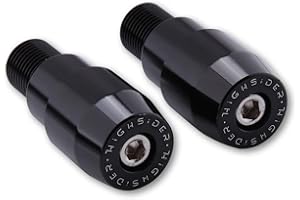 Highsider Lenkerenden für Originallenker - 1 Zoll - Schwarz - Aluminium