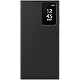Samsung Smart View Wallet Smartphone Case EF-ZS918 für Galaxy S23 Ultra, Handy-Hülle, Kartenfach, Sichtfenster, Black