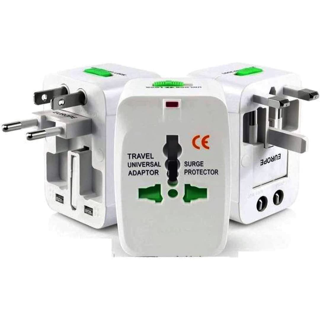 LUMINI Universal Travel Adapter,International Adapter All in one Adapter Plug for Phone, Laptop, Camera,Travel Adapter Worldwide Covers More Than 150 Countries (Pack of 1)