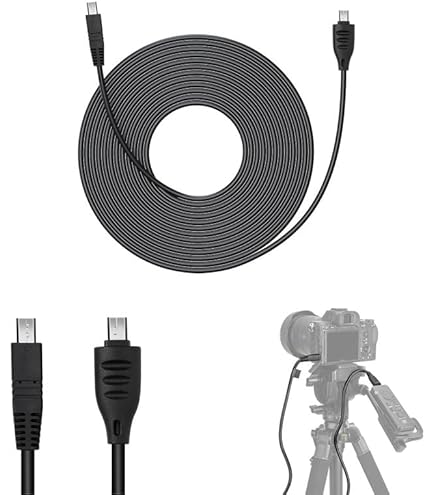 JJC RM-VPR1 Télécommande Filaire Avec Câble Multiterminal, Télécommande Pour Sony RX0M2 RX100VII RX10IV Z-V1 A7RM4A A7RM4 A7RM3A A7R A7SM3 A7S A7M3 A7 A1II A1 A9 A6600 A6500 A6000 FDR-AX43 AX60 AX700