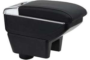 OYHCM Armlehnen für Seat Ibiza 6j 2008-2016 Zweilagige Armlehne Staufach Schwarz