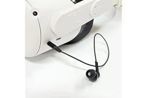 TENLANG Ecouteurs VR pour Meta Quest 3,Casque intra-auriculaire VR avec isolation phonique et bouchons en silicone,Accessoires pour casque VR, expérience sonore immersive,3.5mm