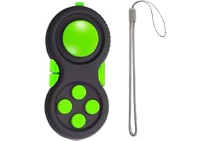 HAOSHICS Fidget Pad Controller portatile Fidget Controller classico retrò gioco Fidget Toy Controller giocattolo portatile con 8 funzioni Fidget Controller gioco pad per adolescenti alleviare lo stress ansia