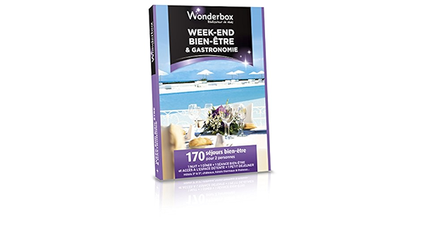 Wonderbox Coffret Cadeau Week End Bien Etre Gastronomie Amazon Fr Hygiasne Et Soins Du Corps