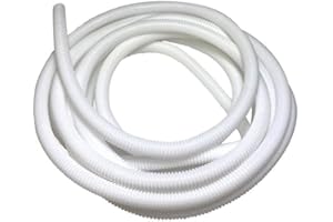 ON1SHELF Tubo flessibile in plastica spaccato per cavi bianchi da 6,2 mm a 10 m