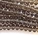 Produktbild 100 x Kristall Quarz Facettiert Rondelle Perlen 5040–4 x 6 grau – A7141