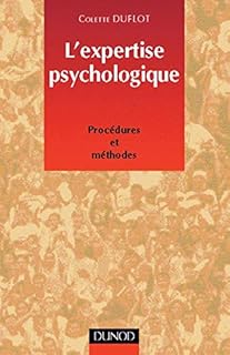 jaquette livre L'expertise psychologique - Procédures et méthodes: Procédures et méthodes