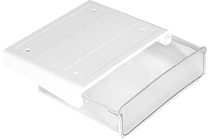 HILEYU Schublade Unter Schreibtisch selbstklebendes Popup Organizer Box zur Aufbewahrung Selbstklebende Schublade,selbstklebende Untertisch-Aufbewahrung für Handy,Stifte,Schlüssel White