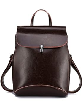 Realer Echtleder Rucksäcke Satchel Frauen Schultertasche Frühling Mode Leder Geldbörsen