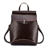 Realer Echtes Leder Rucksäcke Geldbörsen für Frauen...