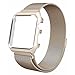 Produktbild Apple Watch Armband 42mm, iBazal Apple Watch Uhrenarmband Schützend Hülle Verbessern iWatch Strap Milanese Rostfreier Stahl Link Band mit Magnetisch Schließung Schließe für Alle 42mm Apple Watch Serie 3 & Serie 2 & Serie 1 & Sport & Edition Version - Gold 42mm