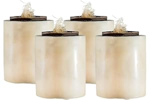 EL FUEGO FIREPIT Eco Fuego - Double Natural Wax Refill | 8 Hour Burn Time for El Fuego Fire Pit Only (Refill x2)