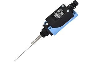TYENAZA Finales de Carrera, Interruptor de LíMite, Final de Carrera Ajustable, Interruptor Micro Impermeable, Reinicio AutomáTico Rodillo Amortiguador de Resorte Flexible Interruptor de Varilla(TZ-8169)