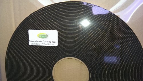 Greenhouse Verglasungsdichtung aus PVC für Gewächshäuser, UV-beständig, Rolle à 25 m Schwarz, 3 mm x 10 mm - 4