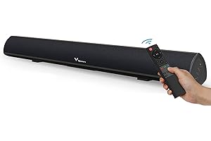 Zeerkeer Soundbar 2.0 canali, Bluetooth altoparlante con cavo e wireless altoparlante stereo con telecomando Home Cinema compatibile per telefono cellulare, TV, tablet, supporto RCA/AUX
