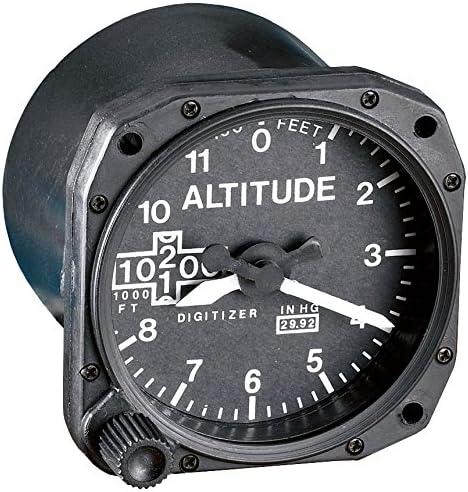 Gifts For Aviators Altimeter Replica Desk Clock
