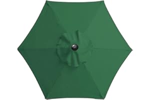 kyaoayo Tissu de rechange pour parapluie - Housse de rechange pour parasol - Anti-ultraviolet - Tissu de rechange pour parasol d'extérieur