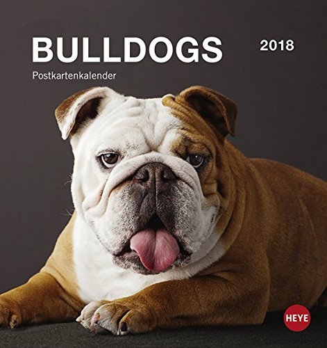 Preisvergleich Produktbild Bulldogs Postkartenkalender - Kalender 2018