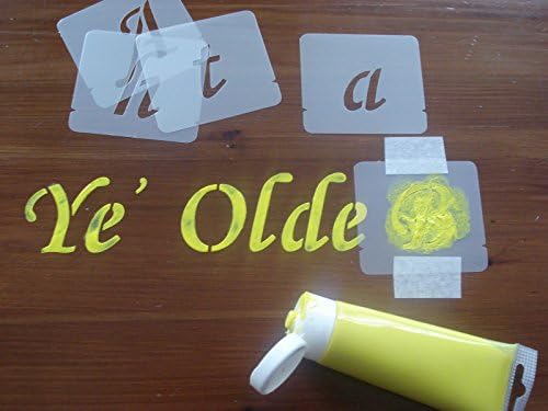 Alphabet Stencil Set, Letter size 40mm, 50mm, 75mm, 100mm (100mm)