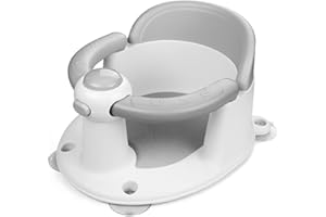 EzyWay Baby Bath Seat for 6 Months & Up, Non-Slip Toddler & Newborn Sit Up Bath Seat (Grey)