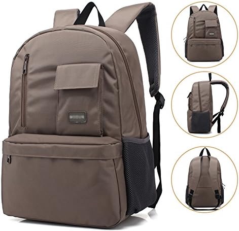 15.6 inch Working backpack / Business Backpack / Laptop Backpack for Men and Women, Khaki Lightweight Water Resistant Shoulder Casual Bag for School, Work, Travel