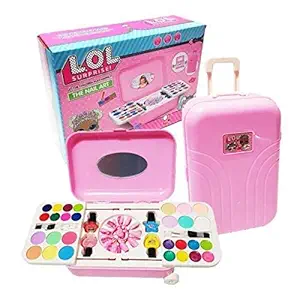 Flipboat LOL doll make up kit beauty set toy cosmetic set real for girls- Multi color