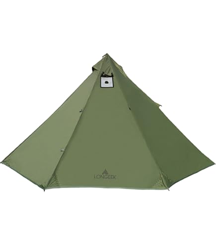 Tenda Tipi CampFeuer Per 4 Persone - Tenda Piramide 3000mm Colonna D'acqua Per Campeggio - Foto 7
