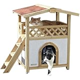 Kerbl 82660 Katzenhaus Tyrol Alpin 88 x 57 x 77 cm, Natur, Outdoor