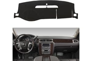 HanLanKa Armaturenbrett-Abdeckung für Chevy Chevrolet Suburban/Tahoe 2007–2014, Chevrolet Avalanche Silverado 1500 LTZ 2007–2013, GMC Yukon 2007–2014 Armaturenbrett-Abdeckmatte (Premium-Teppich,