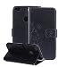 Produktbild Huawei P8 Lite 2017 Hülle, Huawei P8 Lite 2017 Schutzhülle, Alfort Carving Lederhülle Fashion Design Premium PU Leder Hohe Qualität Tasche Case Cover Kasten Abdeckung Wallet für Huawei P8 Lite 2017 5.2" Smartphone Funktion Standfunktion Unterstützte Telefone und Magnetverschluss mit Schmetterling ( Schwarz )