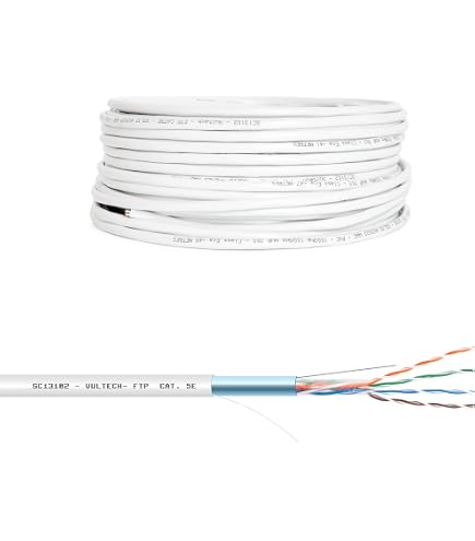 MY SMART SHOP MATASSA 305 MT Metri Cavo di Rete FTP Cat 5E LAN ETHERNET 5 E Internet SCHERMATO Bobina Internet Router Access Point