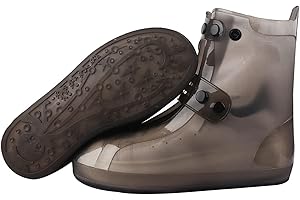Ceestyle Couvre-chaussures imperméables, sur-chaussures antidérapantes réutilisables, pour la pluie, les jours de neige, le désert, la plage, les routes boueuses