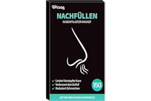 ‎EPICSOA ePicsoa 150 Stück Premium Magnetische Nasenpflaster Nachfüllpack, 74-Tage-Pack Magnet Nasenpflaster, Anti-Schnarch Nasenpflaster Magnet, Langanhaltende Passform, für Sport und Schlaf