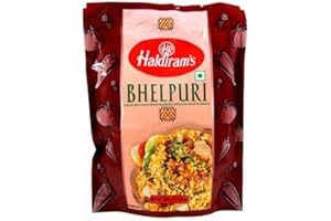 SARAS FLAVOURS OF ASIA Haldiram's Bhelpuri - 200g (Pack of 2) | Authentic Indian Street Food Snack | Ready-to-Eat & Quick Mix | Crunchy and Tangy | Ideal for Chaat Lovers