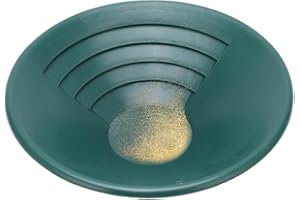 Leopacat Gold Pan,260mm Gold Panning Pan ABS Gold Sifting Stackable Classifier Washing Sieve Tray Accessory Manual Prospecting Outdoor Beginners Kit for Creeks Rivers Mountainous Areas