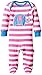 Kite Baby Girls' Striped Elephant Sleepsuit, Pink, 0-3 Months