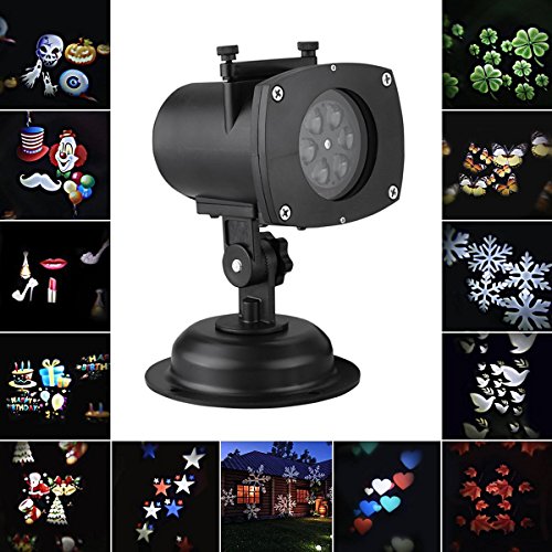 Resonanzen LED Landschaft Lampe von Beleuchtung Lichter Deko Weihnachten Urlaub im Freien wasserdicht Lampe Outdoor Lamp 12 Modelle Kürbis Gespenst Herz Schneeflocke 12 Gläser austauschbar. Resonanzen LED Landschaft Lampe von Beleuchtung Lichter Deko Weihnachten Urlaub im Freien wasserdicht Lampe Outdoor Lamp 12 Modelle Kürbis Gespenst Herz Schneeflocke 12 Gläser austauschbar.