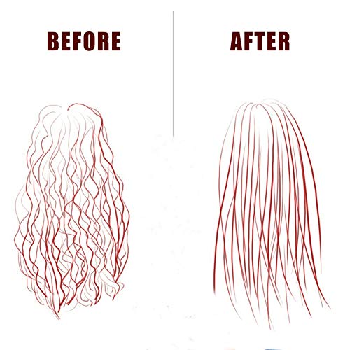 Ionic Hair Straightener Brush Ceramic Straightener Comb PTC Fast Heat Up Wte To Dry Digital Display