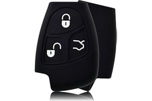 OFFCURVE Etui a Cle Voiture Coque Clé, Étui à Clés Couvre Clef Cache Clef Apte à Mercedes Benz A B C E R S Class ML CL CLK CLS SLK R350 S350 S430 S500 S600 SL500 SL600 SLK180 SLK230 SLK320 SLK350