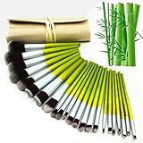 VALUE MAKERS 23pcs Makeup Brush Set - Bamboo Makeup Brushes Kit- Pro Make Up Brushes -Make Up Brush Set - Face Powder Eyeliner Foundation Blusher Concealer Lip Brush + Cosmetic Pouch