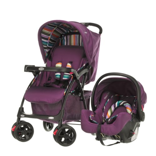 Obaby Monty Travel System (Purple Stripe)