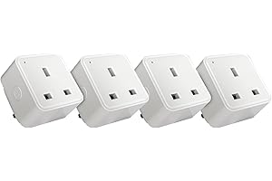 TCP SMART TCP 13A 240V 2.4Hz 2990W Smart Wi-Fi Socket 4-Piece Pack, White, TAYWISSINWUK4P