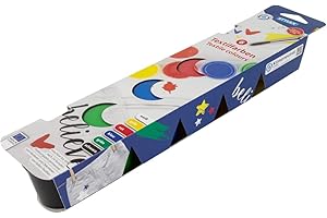 Stylex 28959 – Colore tessile, 6 bicchieri di plastica da 40 ml, permanente