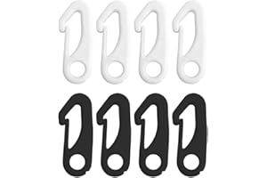 ACYDSR 8 Stück Nylon Fahnenmastklammer Karabinerhaken, Flaggenmast Zubehör, Hochleistungs Fahnenmast Karabinerhaken, UV und Wasserabweisende Fahnenmastbefestigung, Für Fahne mit Seil am Fahnenmast Befestigen