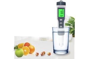 Kamanan tester wody 3 w 1, cyfrowy miernik pH wody, wysoka dokładność PH/TDS/EC/ORP i temperatury, z wyświetlaczem LCD, miernik pH do basenów, laboratorium, akwarium, wody pitnej (3 w 1)