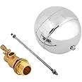 Eujgoov Valve, DN20 Male Thread Water Brass Valve Level Sensor Ball Stainless Steel Floating Ball Valve