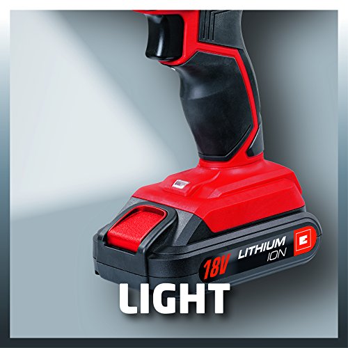 Einhell Akku Bohrschrauber TC-CD 18-2 Li (2 Li Ion Akkus, 18V, 1,3Ah,2-Gang, 38Nm, LED-Licht, Koffer) - 7